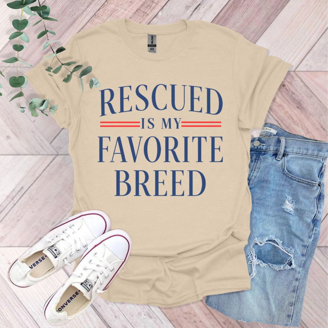 Rescued Is My Favorite Breed T-Shirt