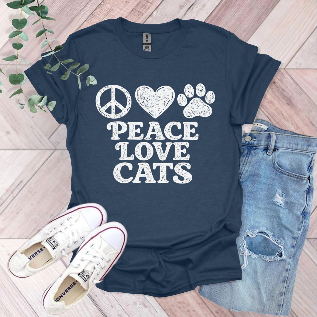 Peace Love Cats T-Shirt