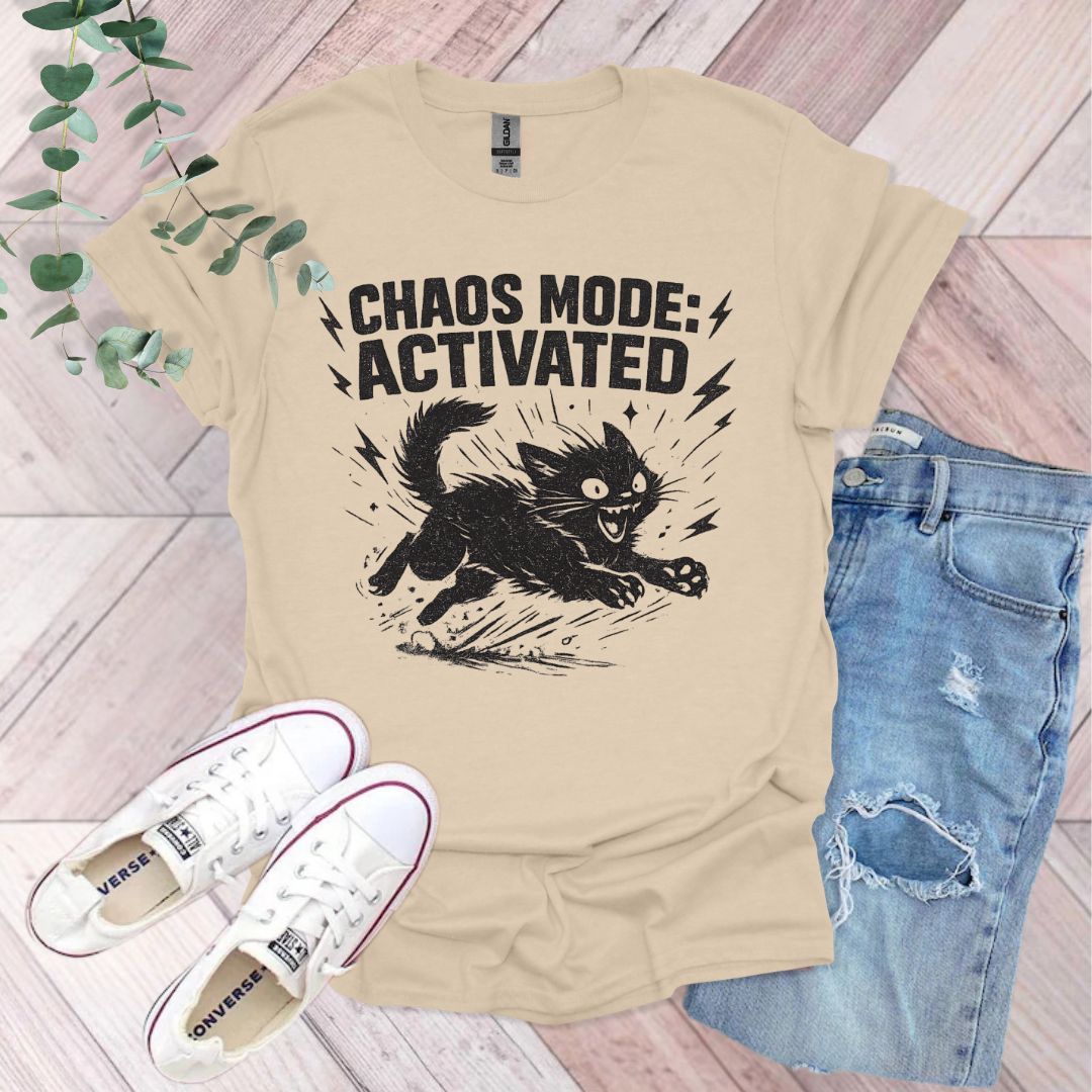 Chaos Mode Activated Cat T-Shirt