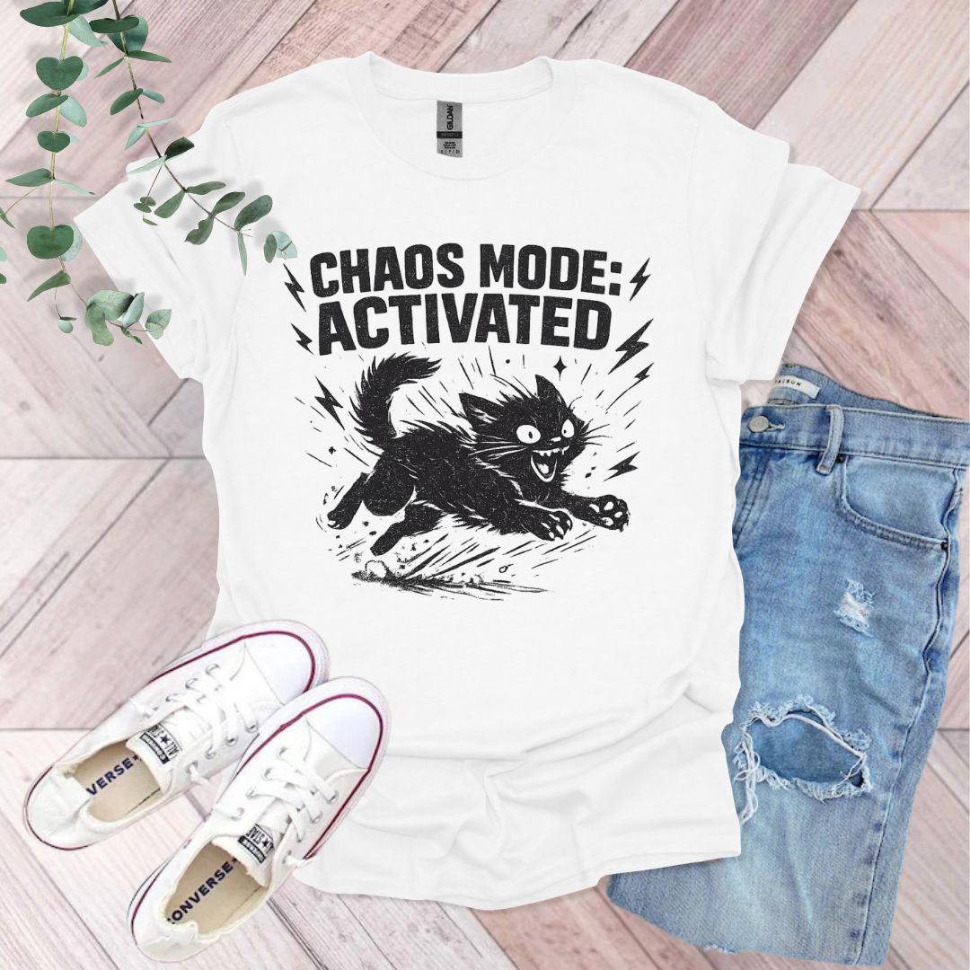 Chaos Mode Activated Cat T-Shirt