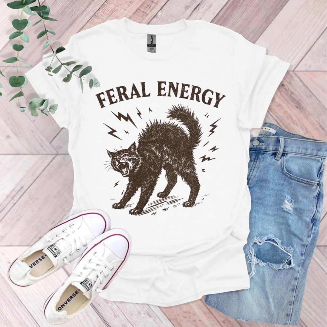 Feral Energy Cat T-Shirt