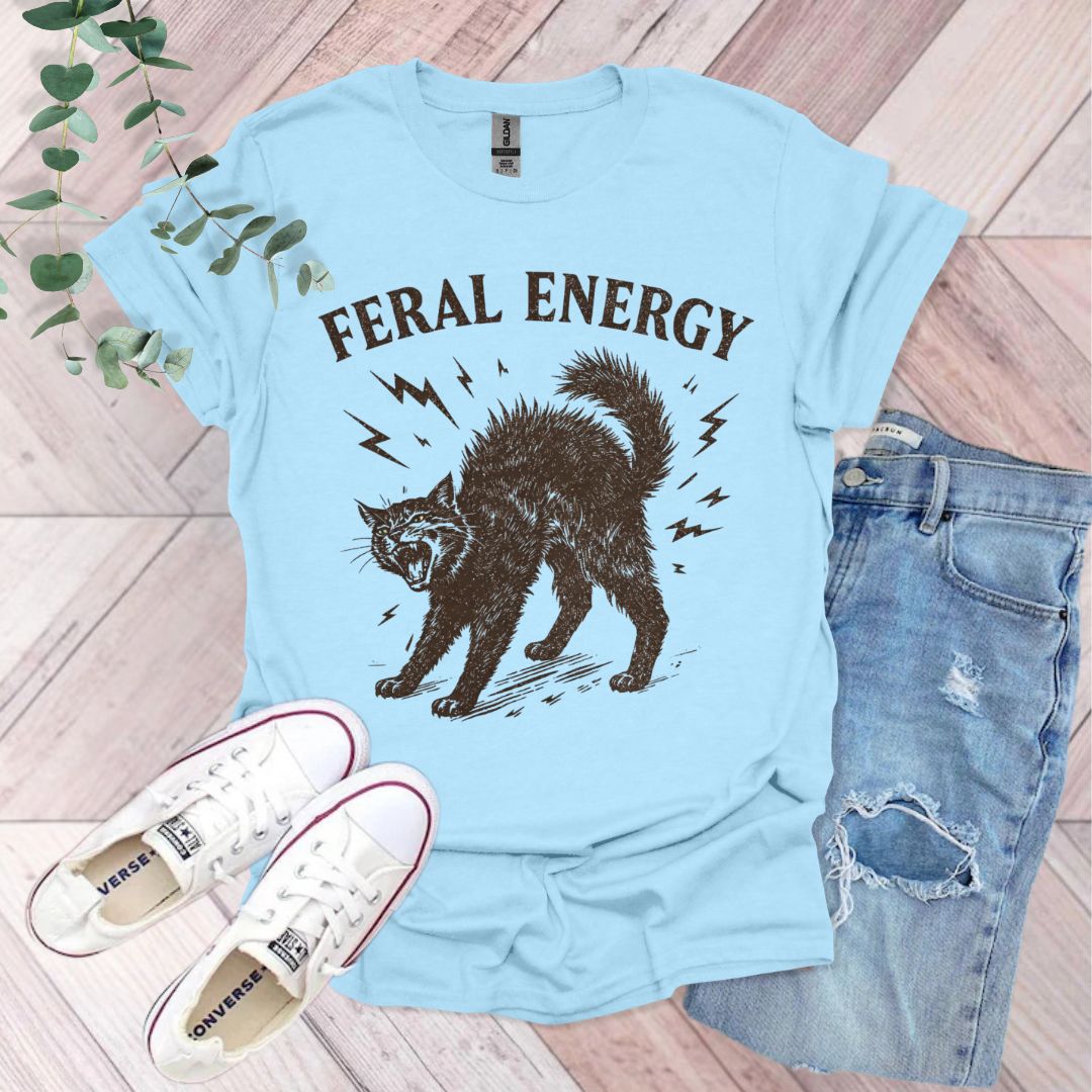 Feral Energy Cat T-Shirt
