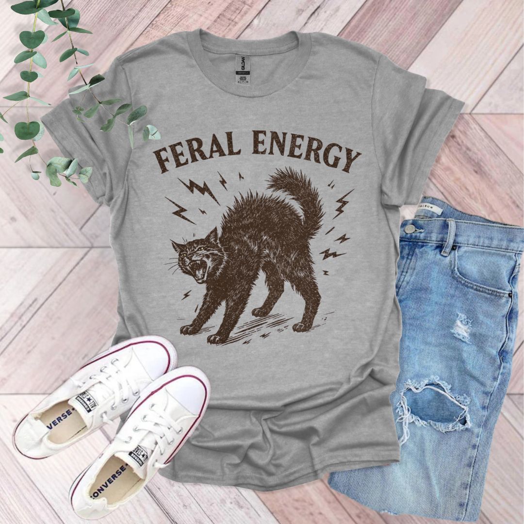 Feral Energy Cat T-Shirt
