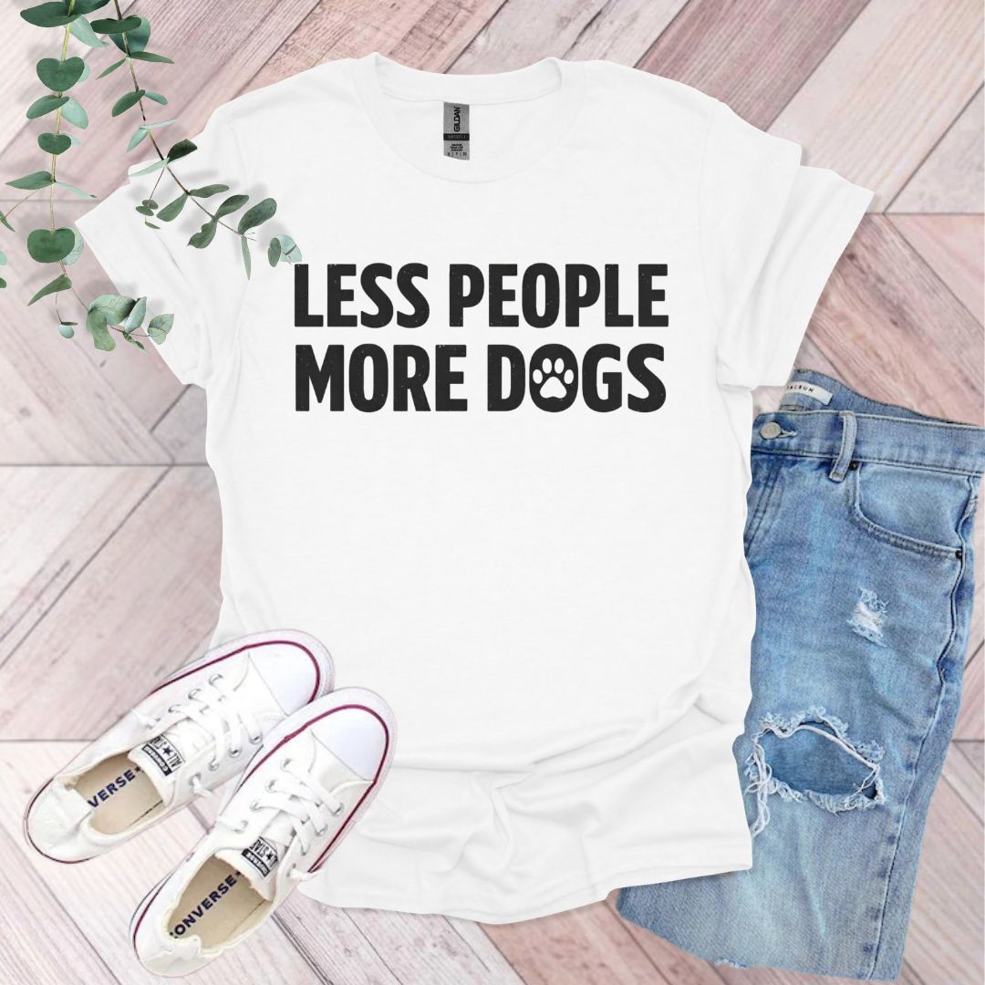 Less People More Dogs T-Shirt