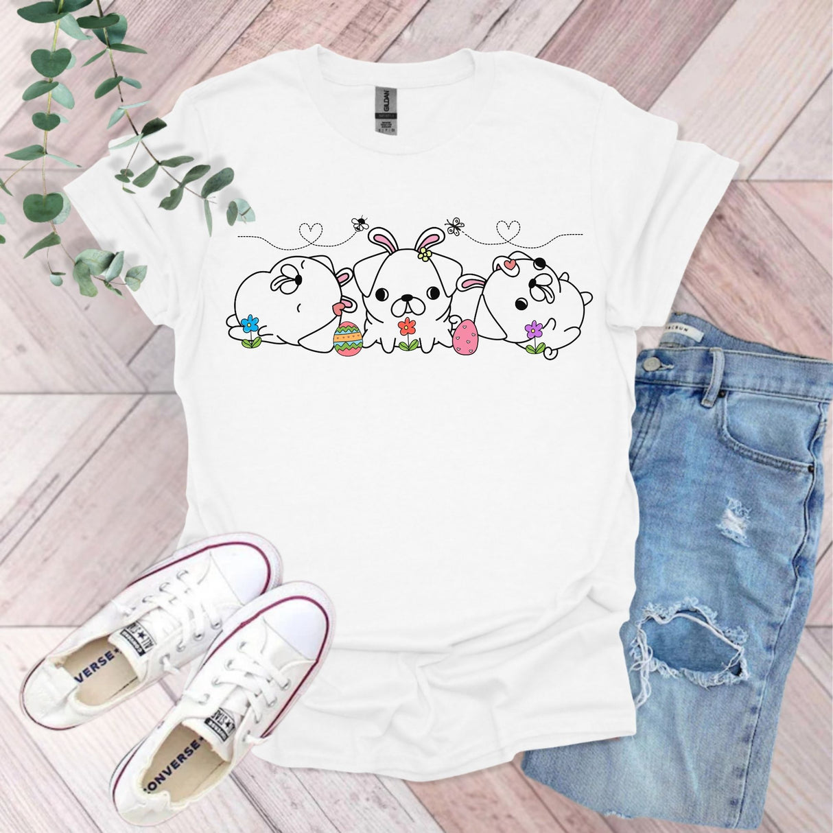Funny Easter Pug T-Shirt