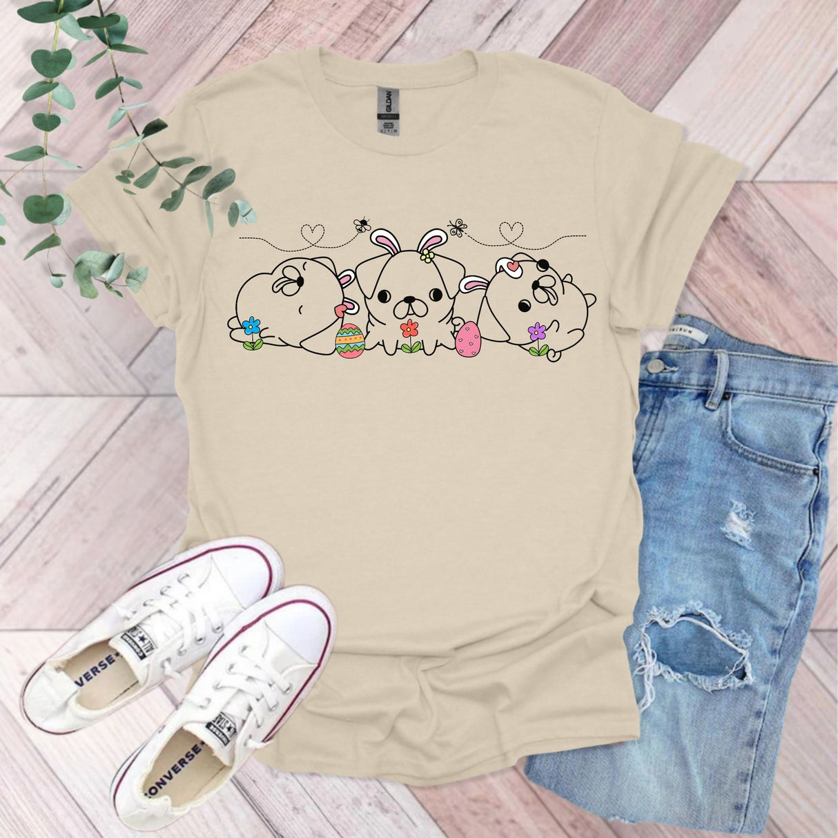Funny Easter Pug T-Shirt