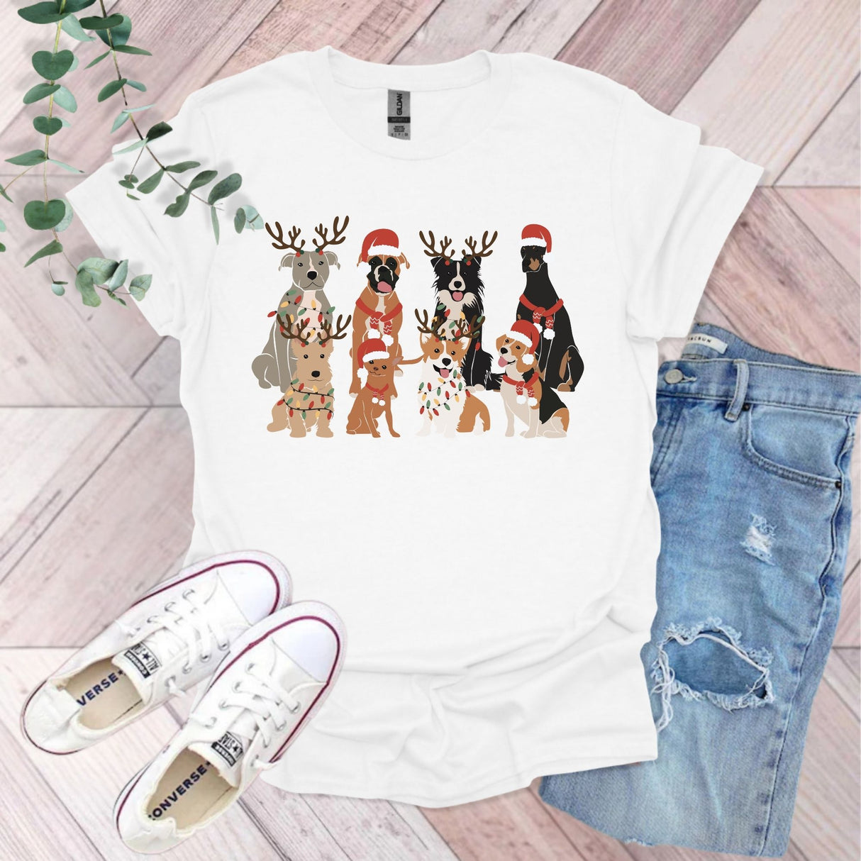 Cute Christmas Dogs T-Shirt