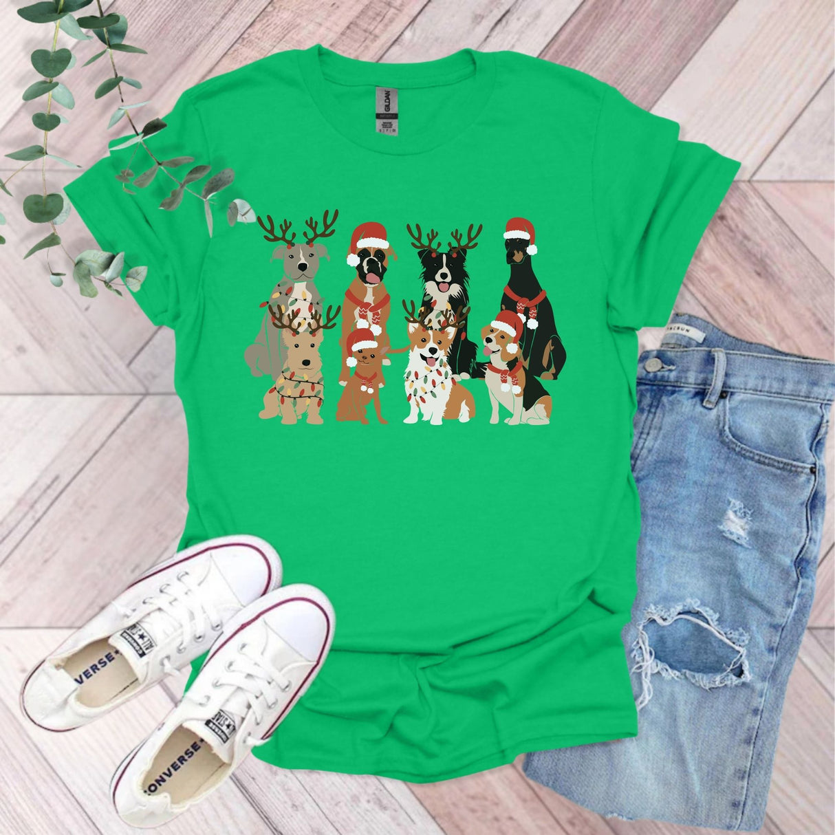 Cute Christmas Dogs T-Shirt