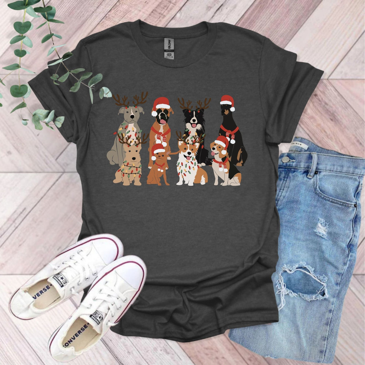 Cute Christmas Dogs T-Shirt