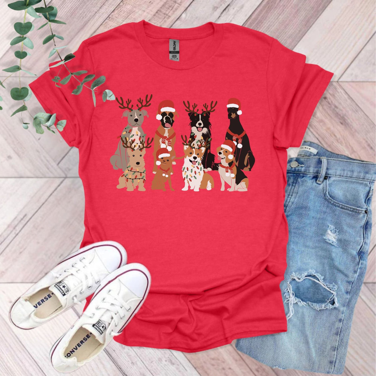 Cute Christmas Dogs T-Shirt