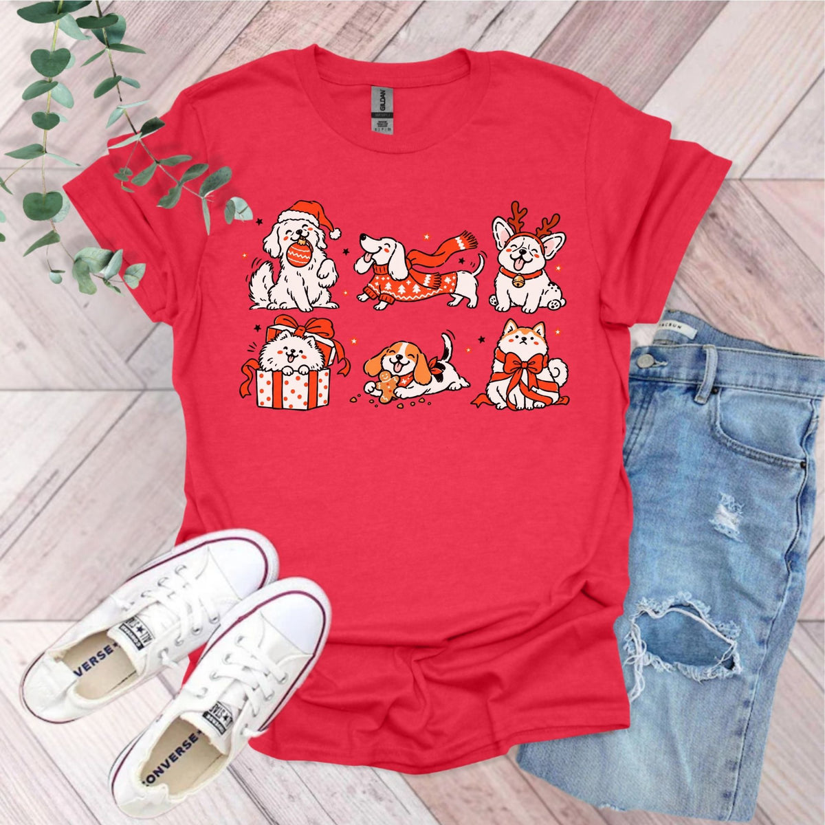 Cute Christmas Dogs T-Shirt