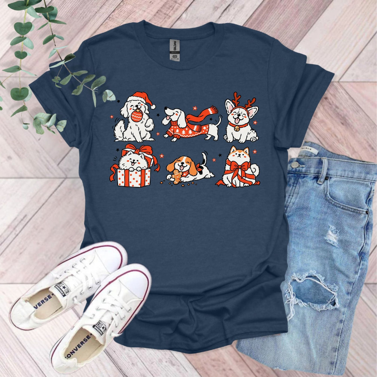 Cute Christmas Dogs T-Shirt