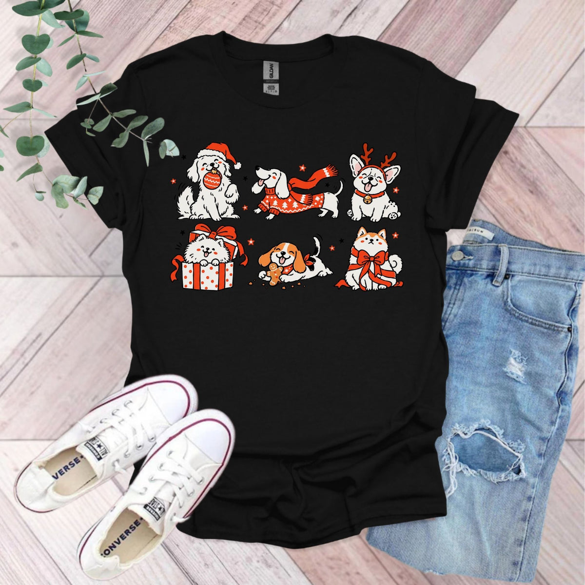 Cute Christmas Dogs T-Shirt