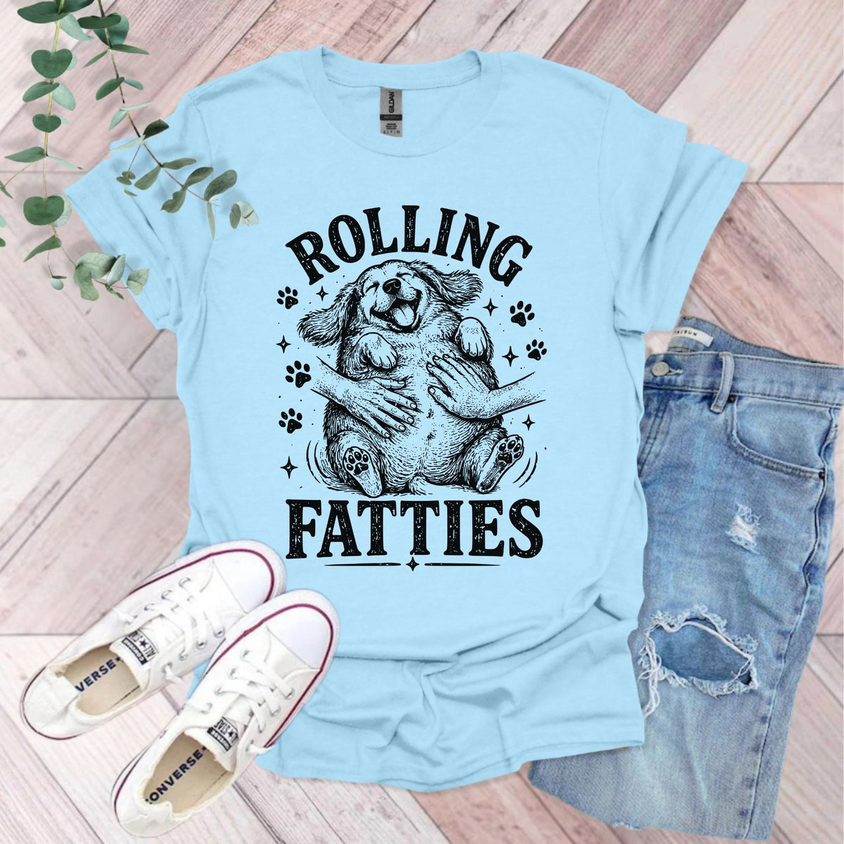 Rolling Fatties Dog T-Shirt