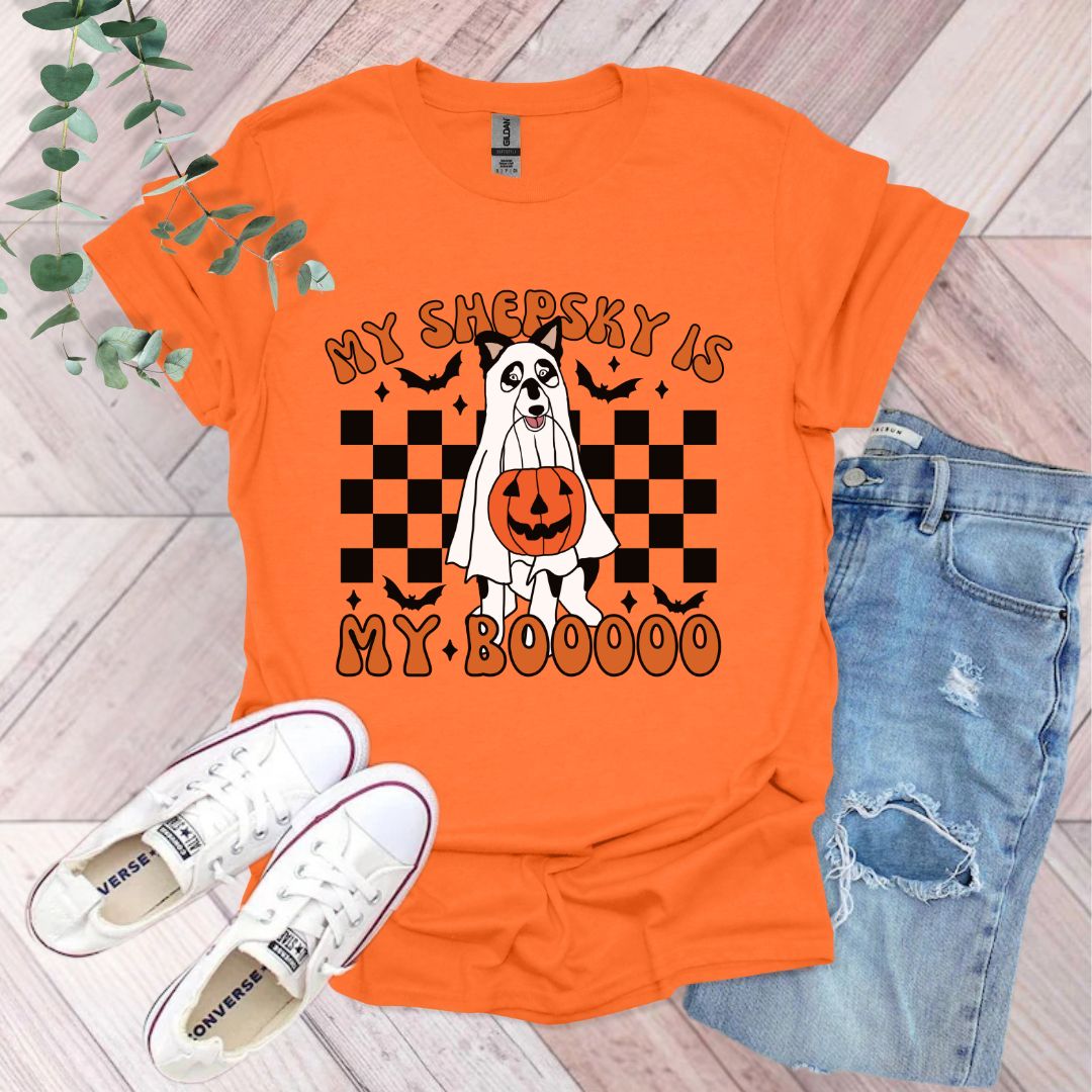a t - shirt that says my sherby is my boooo