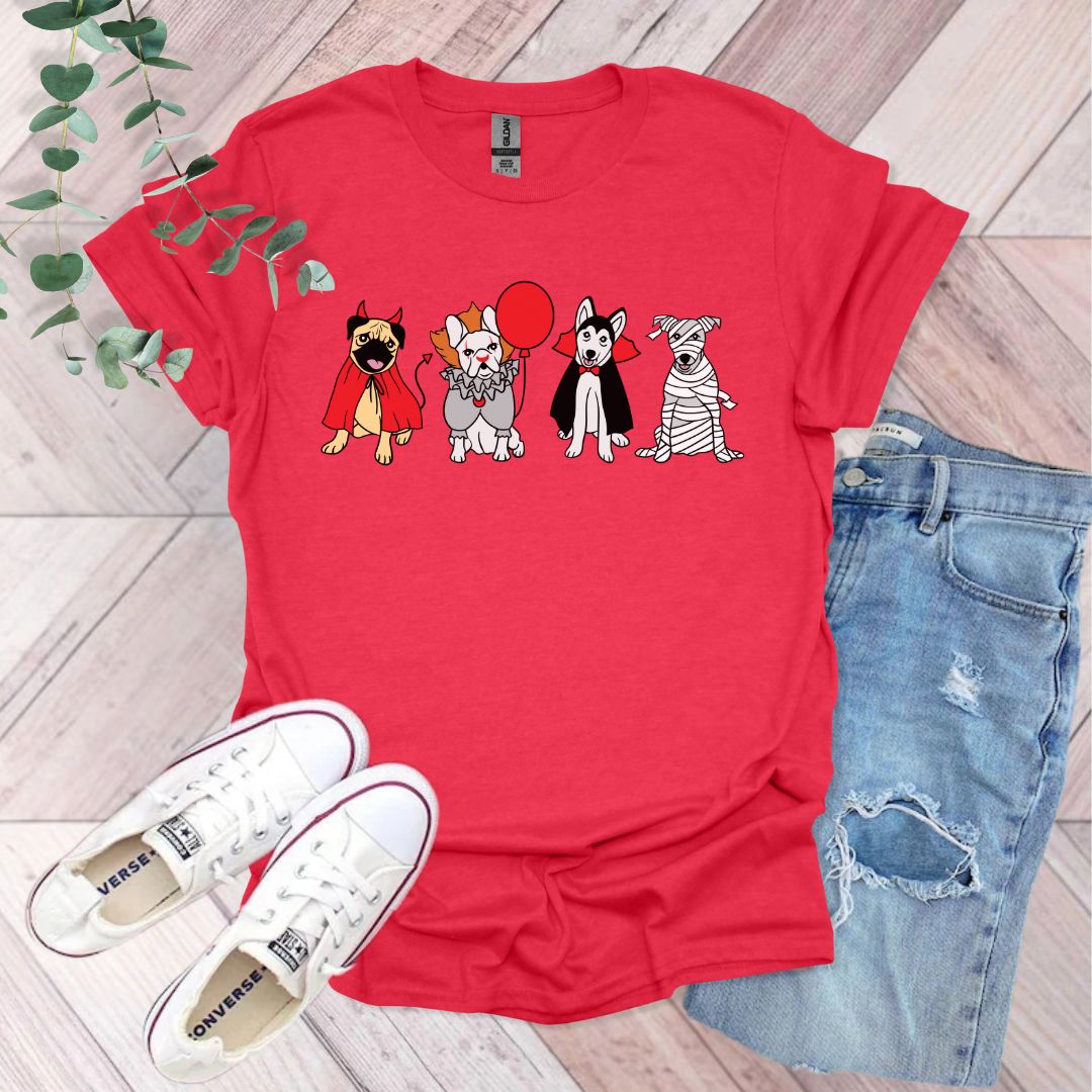 Halloween Dogs In Costumes T-Shirt