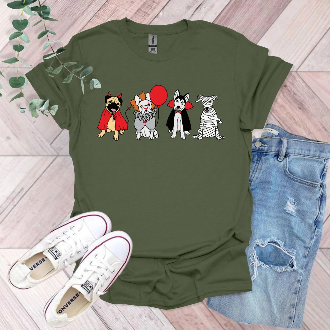 Halloween Dogs In Costumes T-Shirt