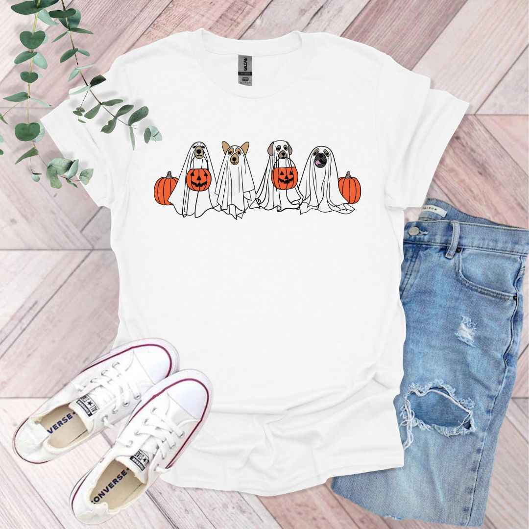 Halloween Ghost Dogs T-Shirt