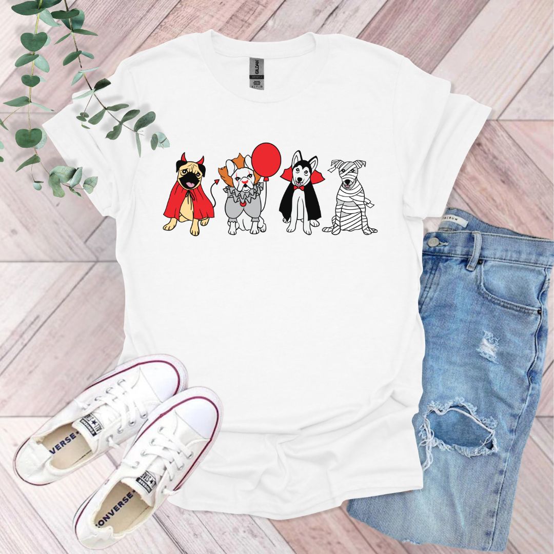 Halloween Dogs In Costumes T-Shirt