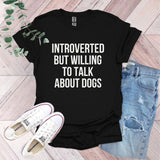 a t - shirt that says,'it's hard to talk about dogs