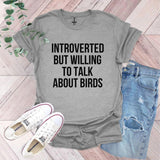 a t - shirt that says,'i'm interested about birds '