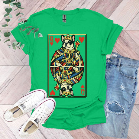 Queen of Hearts Frenchie T-Shirt