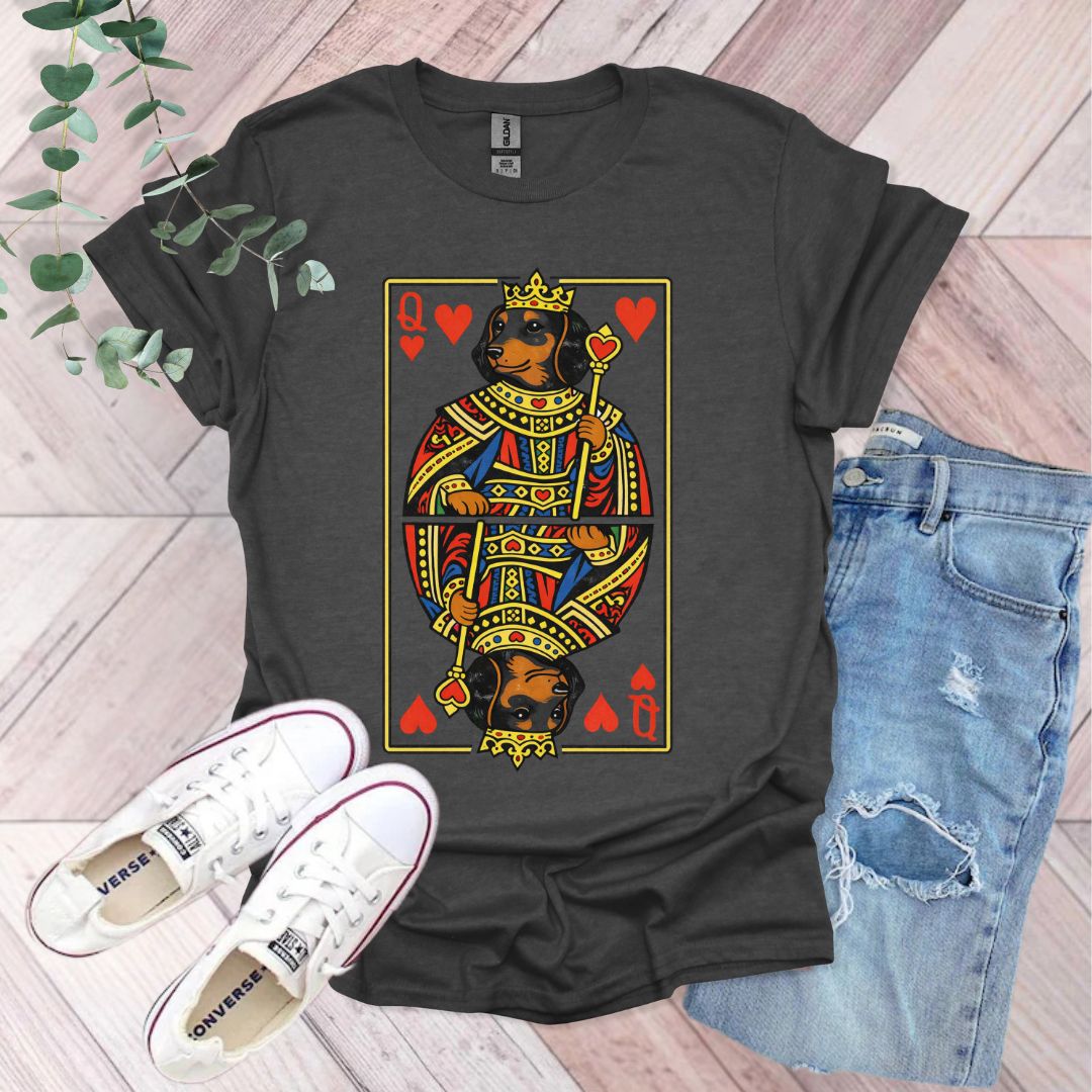 Queen of Hearts Dachshund T-Shirt