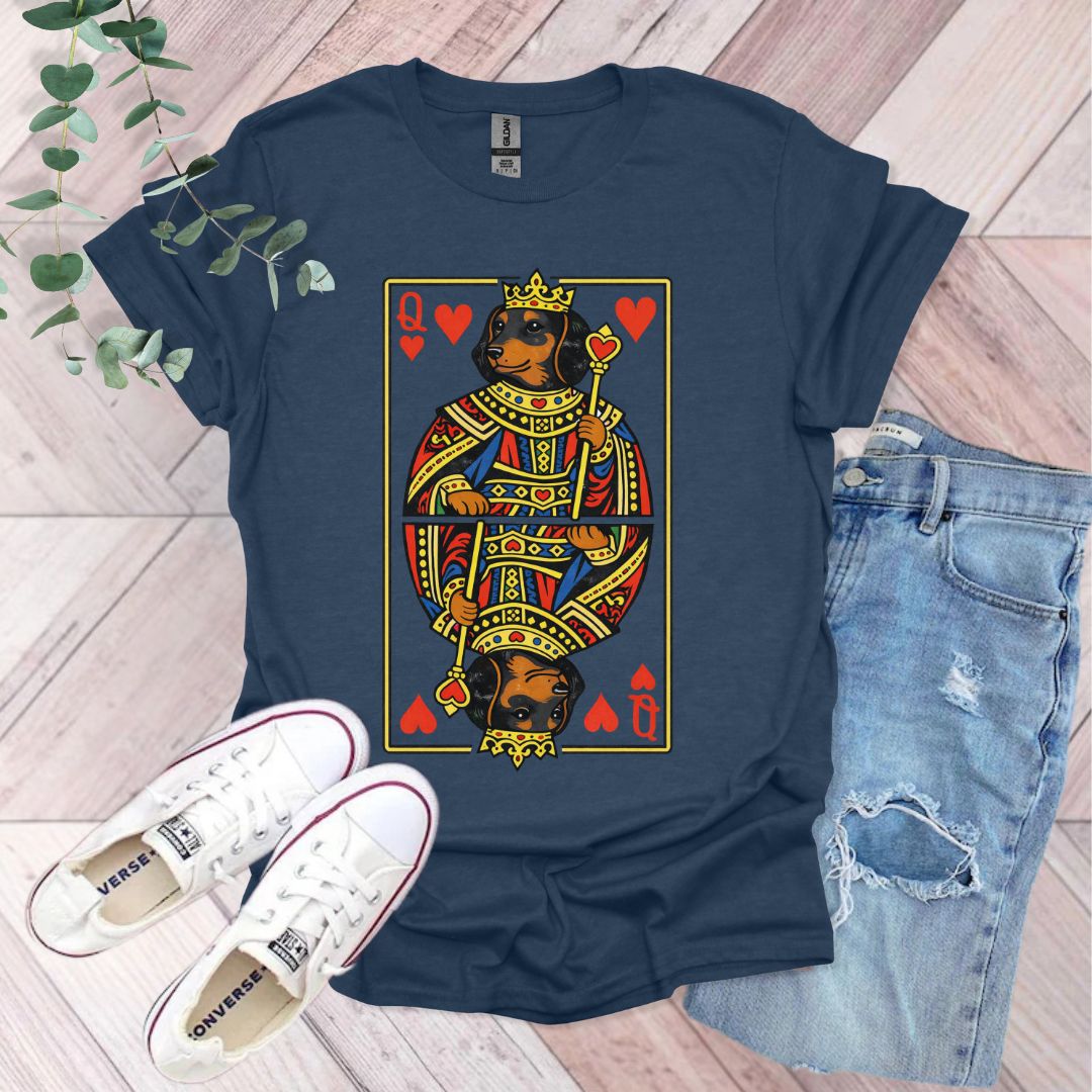 Queen of Hearts Dachshund T-Shirt