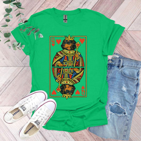 Queen of Hearts Dachshund T-Shirt