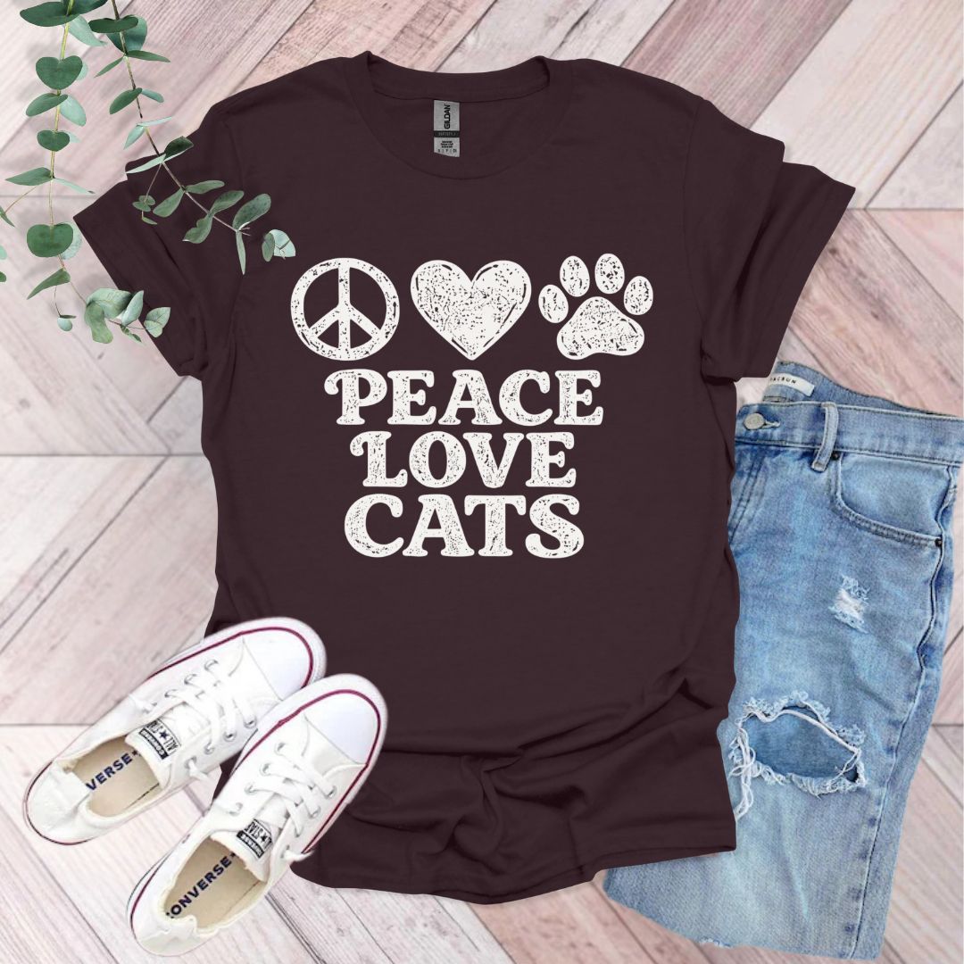 Peace Love Cats T-Shirt