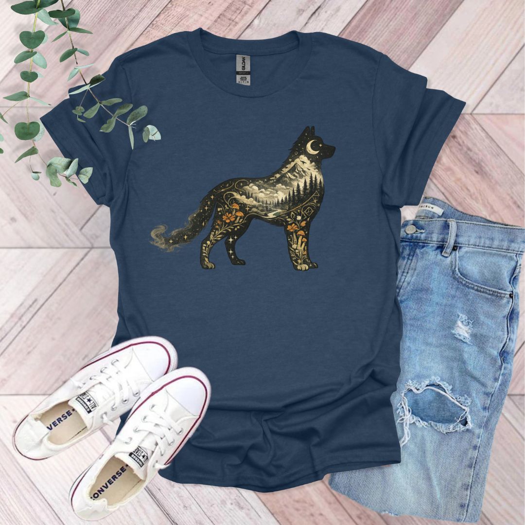 Vintage Woodland Dog T-Shirt