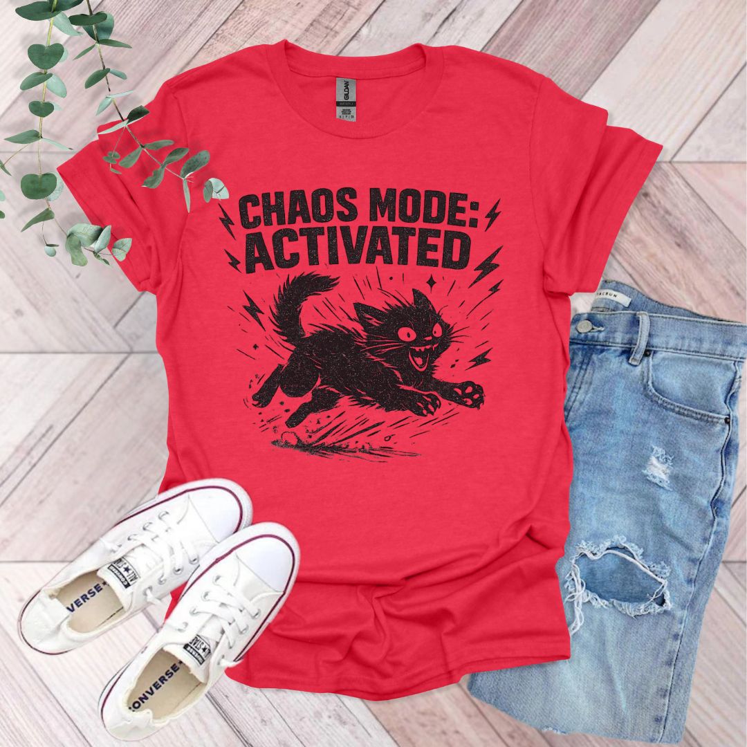 Chaos Mode Activated Cat T-Shirt