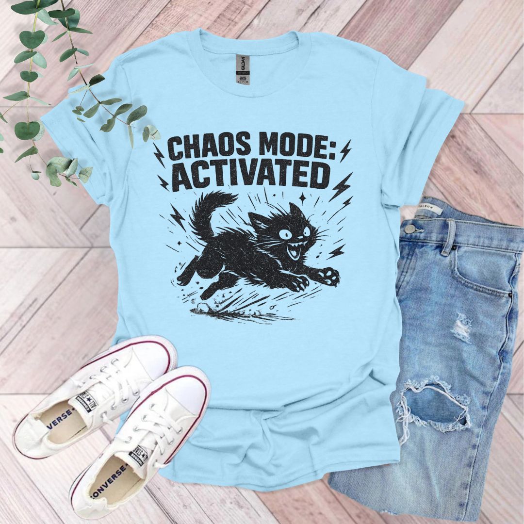 Chaos Mode Activated Cat T-Shirt