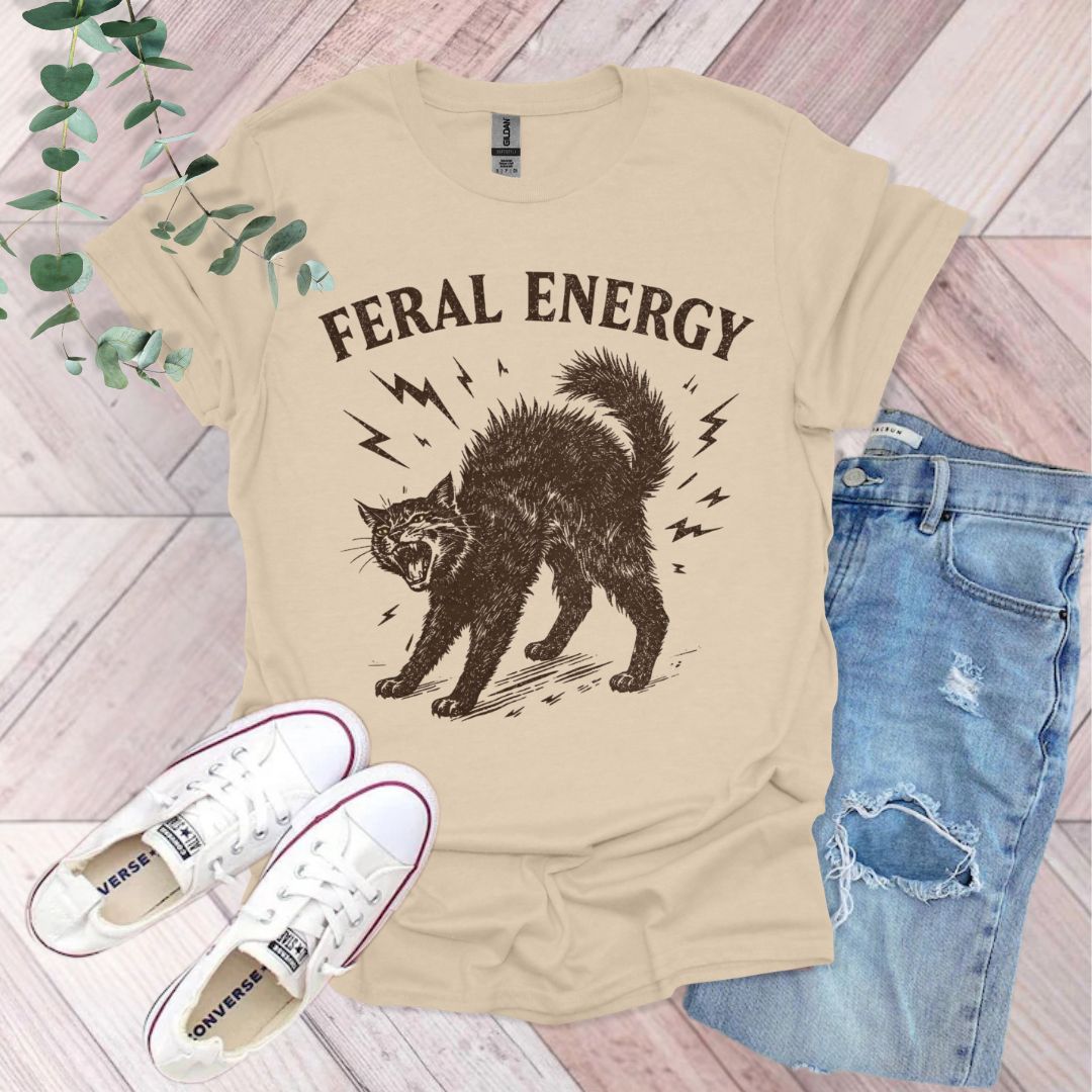 Feral Energy Cat T-Shirt