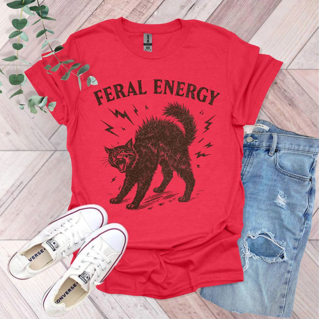 Feral Energy Cat T-Shirt