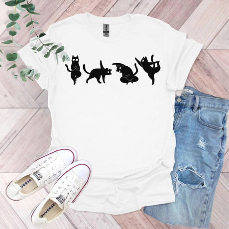 Yoga Black Cats T-Shirt