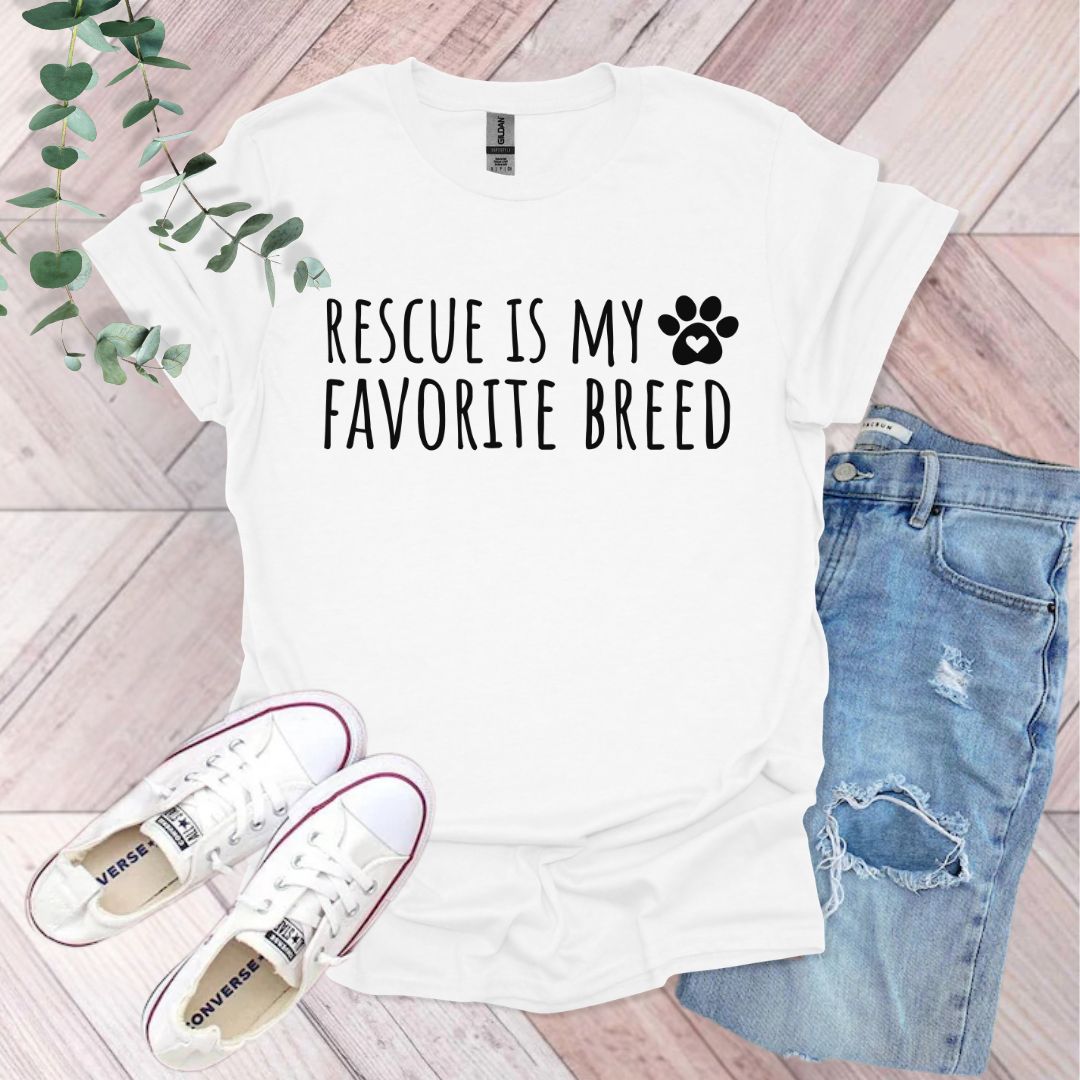 Rescue Is My Favorite Breed T-Shirt