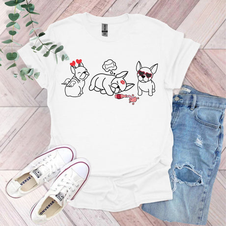 Valentine Frenchie T-Shirt