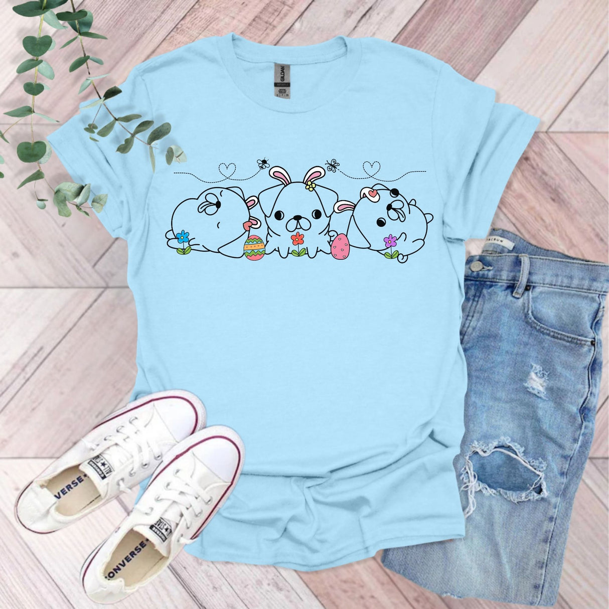 Funny Easter Pug T-Shirt