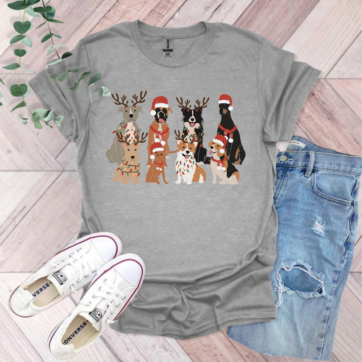 Cute Christmas Dogs T-Shirt