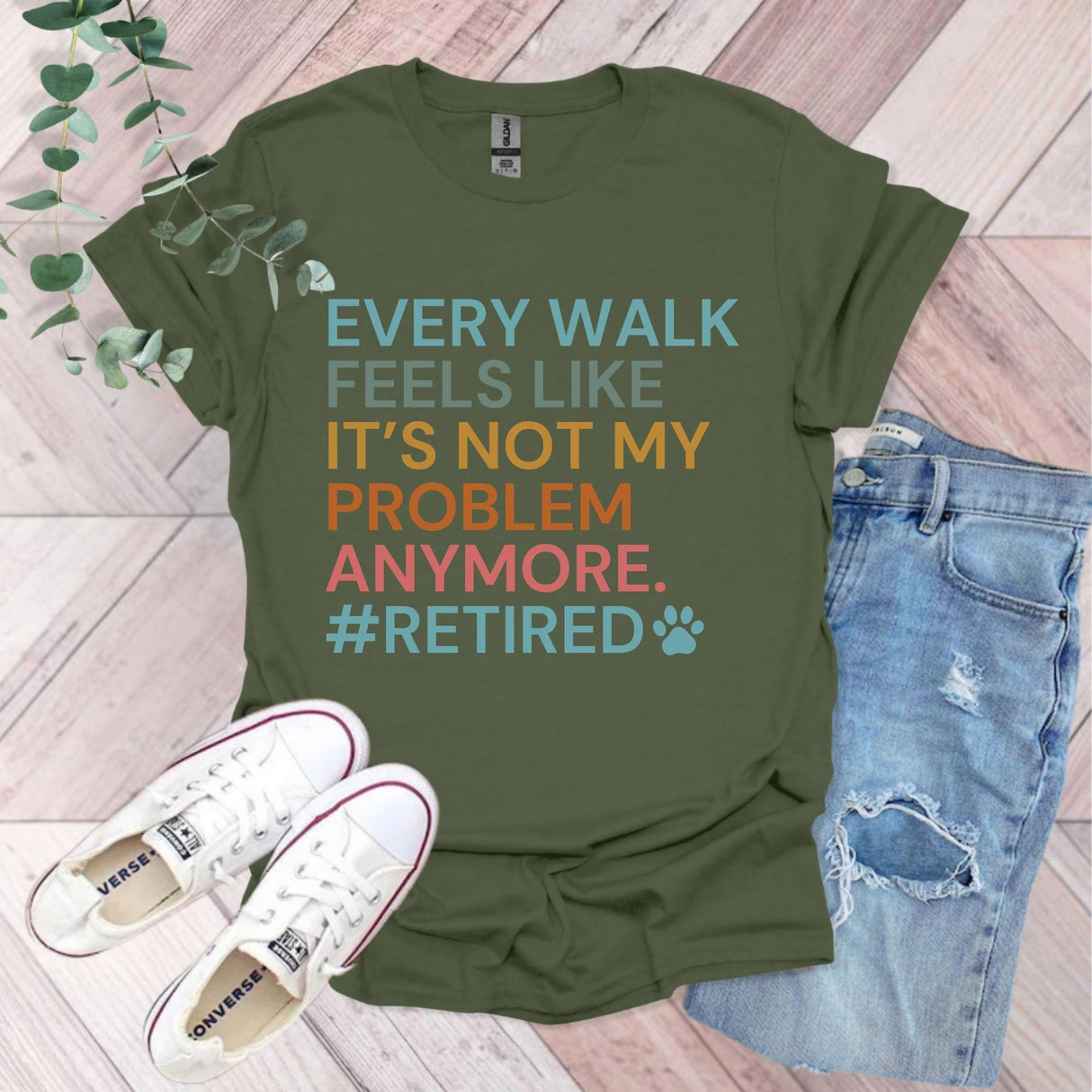 Every Walk Feels Like It's Not My Problem Anymore Retired T-Shirt