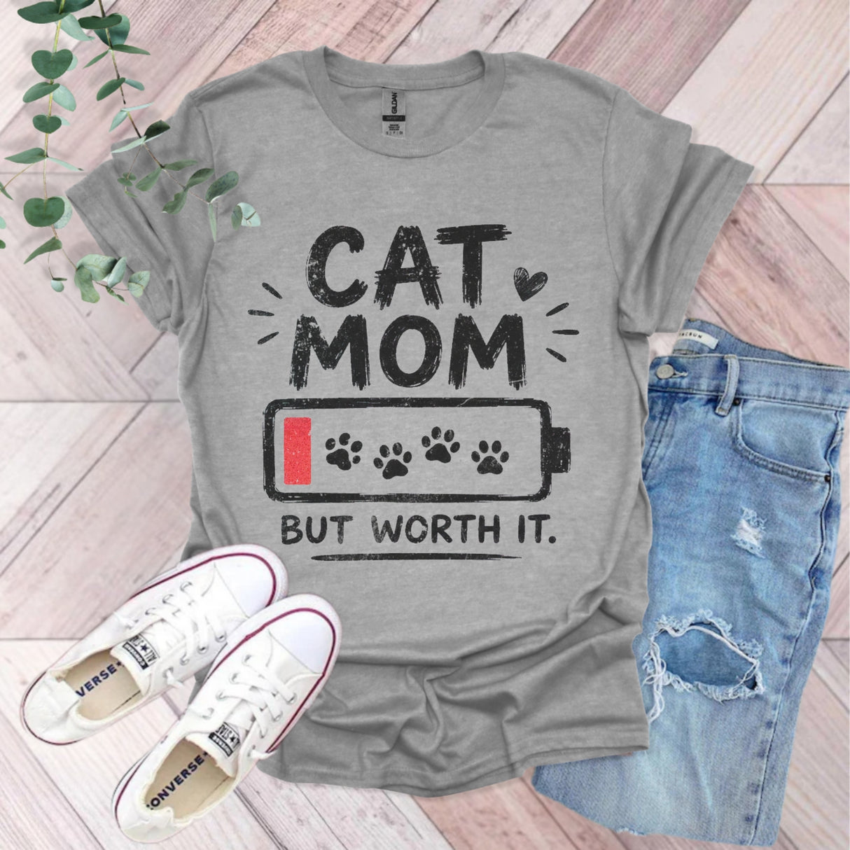 Cat Mom But Worth It T-Shirt
