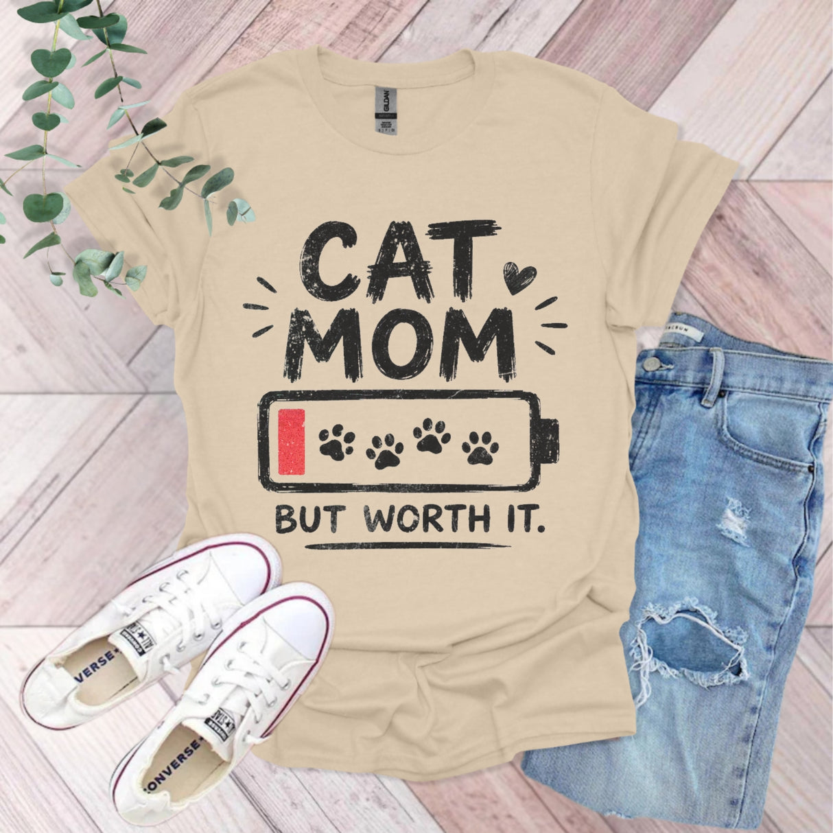 Cat Mom But Worth It T-Shirt
