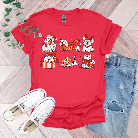 Cute Christmas Dogs T-Shirt