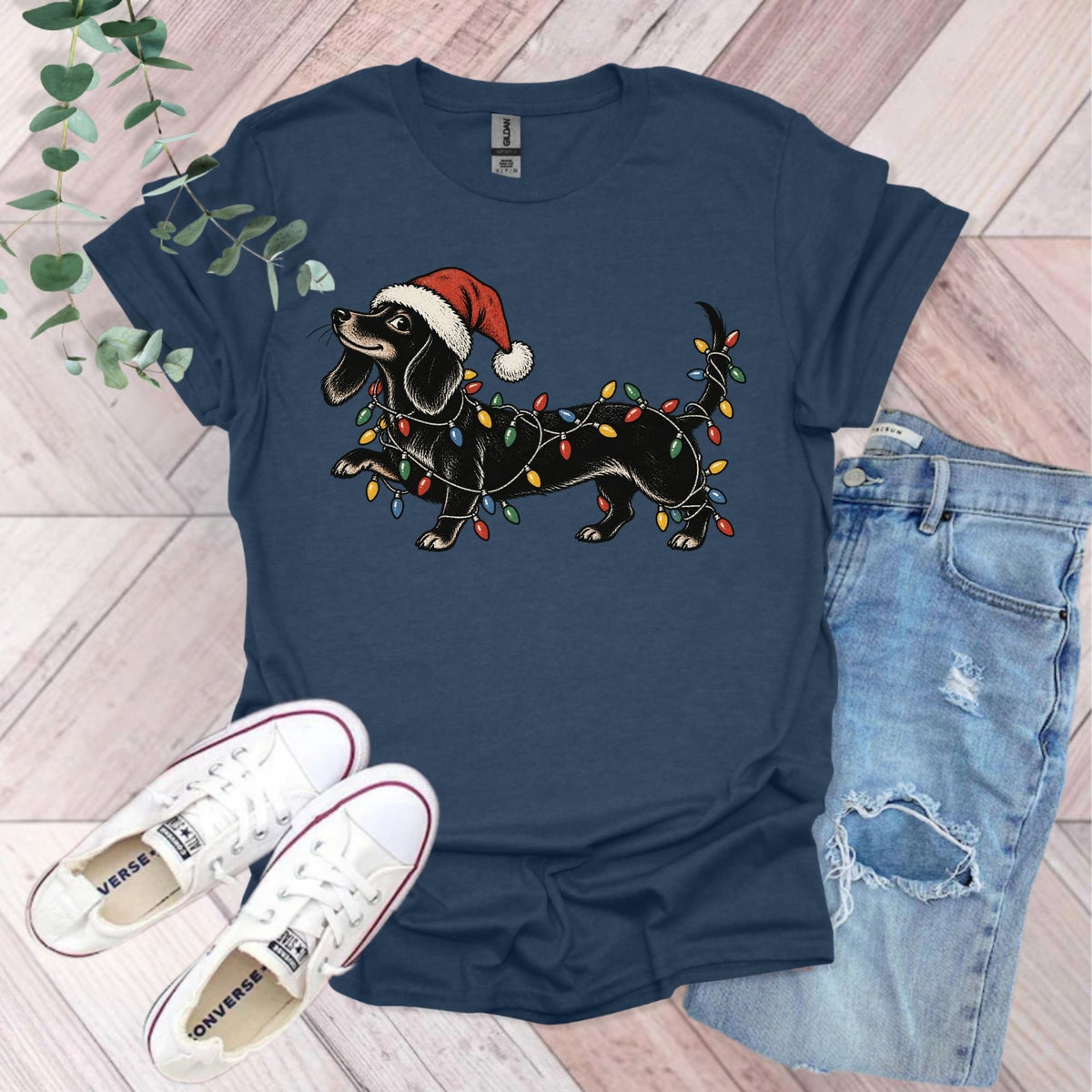Funny Christmas Dachshund Shirt T-Shirt