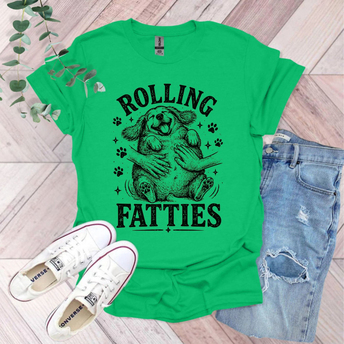 Rolling Fatties Dog T-Shirt