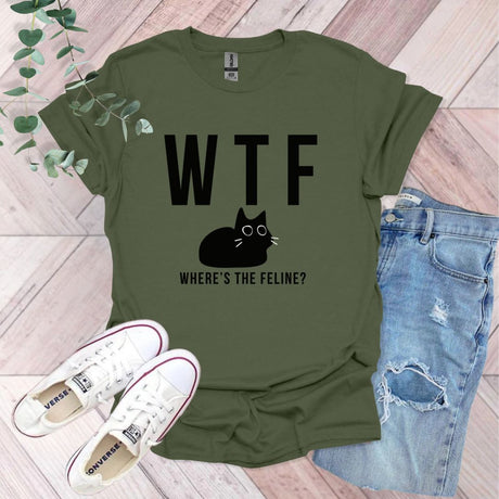 a t - shirt with the words wtf where's the flier?