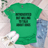 a green t - shirt that says,'it's hard to talk about