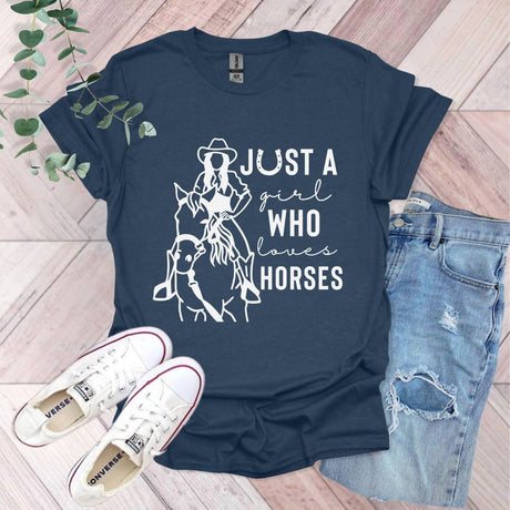 Just A Girl Who Likes Horses T-Shirt