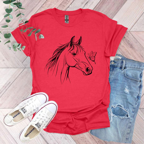 Horse And Butterfly T-Shirt